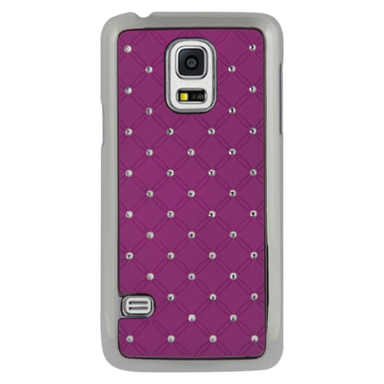Bling Diamond Stars Encrusted Plating Skinning Plastic Case for Galaxy S5 mini / G800