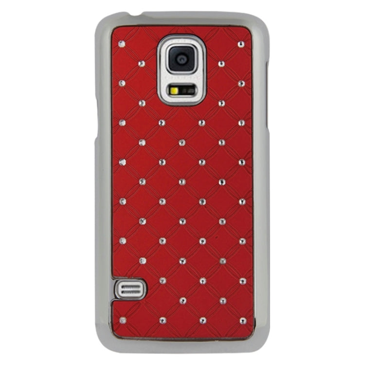Bling Diamond Stars Encrusted Plating Skinning Plastic Case for Galaxy S5 mini / G800