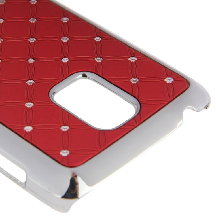 Bling Diamond Stars Encrusted Plating Skinning Plastic Case for Galaxy S5 mini / G800