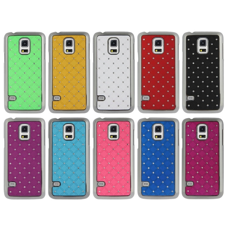 Bling Diamond Stars Encrusted Plating Skinning Plastic Case for Galaxy S5 mini / G800