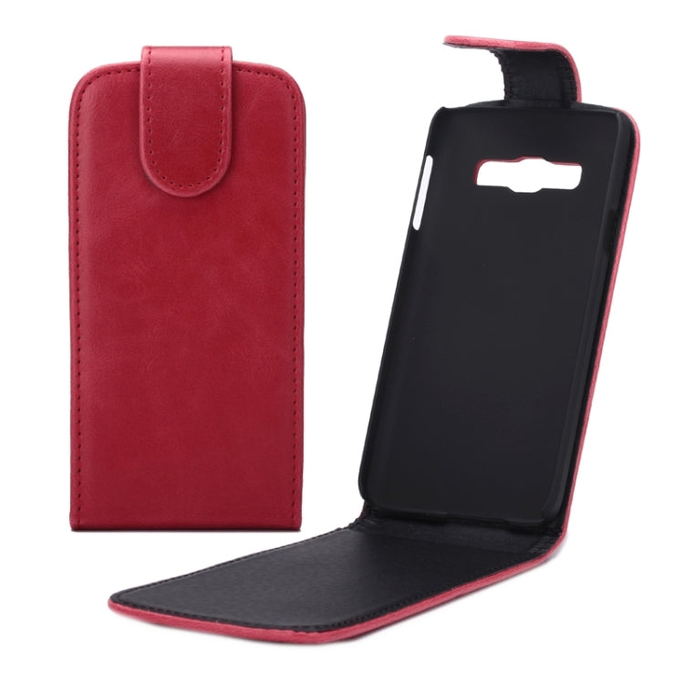 Crazy Horse Texture Vertical Flip Leather Case for Galaxy A3 / A300F