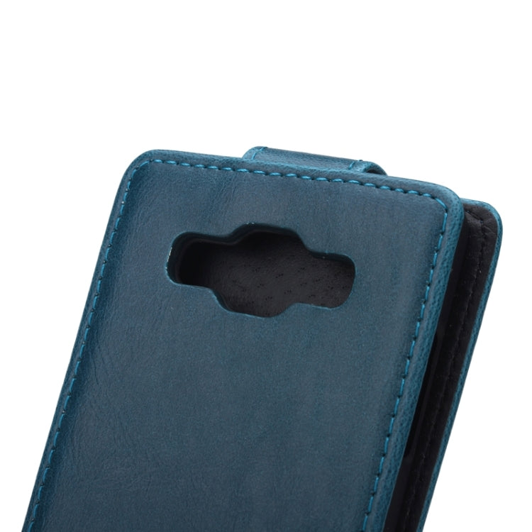 Crazy Horse Texture Vertical Flip Leather Case for Galaxy A5 / A500F