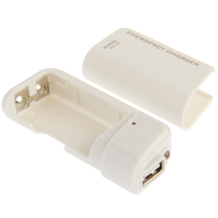 AA Batteries Emergency USB Charger with Flashlight