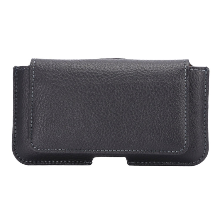 Litchi Texture Horizontal Style Leather Waist Bag with Card Slot for iPhone X , Galaxy S7 / S6 / S5 / Galaxy Grand I9082