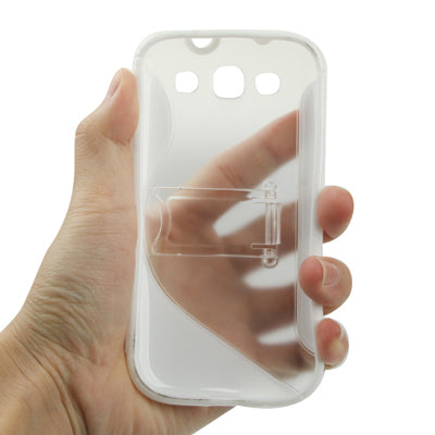 TPU Protection Case with Holder for Galaxy SIII / i9300