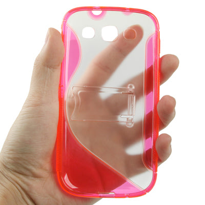 TPU Protection Case with Holder for Galaxy SIII / i9300
