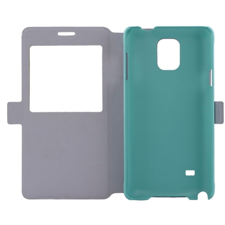 Floral Flower Pattern Leather Case with Holder & Call Display for Galaxy Note 4 / N910