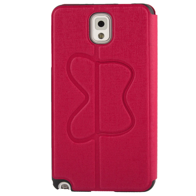 Oracle Texture Embossing Pattern Leather Case with Credit Card Slots & Butterfly Holder for Galaxy Note III / N9000
