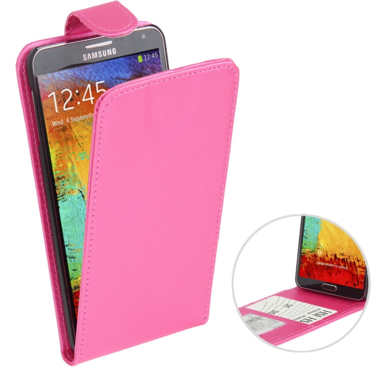 Vertical Flip Leather Case with Credit Card Slot for Galaxy Note III / N9000