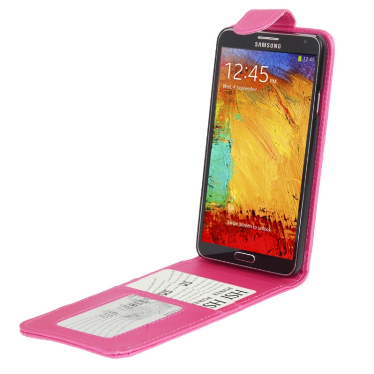 Vertical Flip Leather Case with Credit Card Slot for Galaxy Note III / N9000