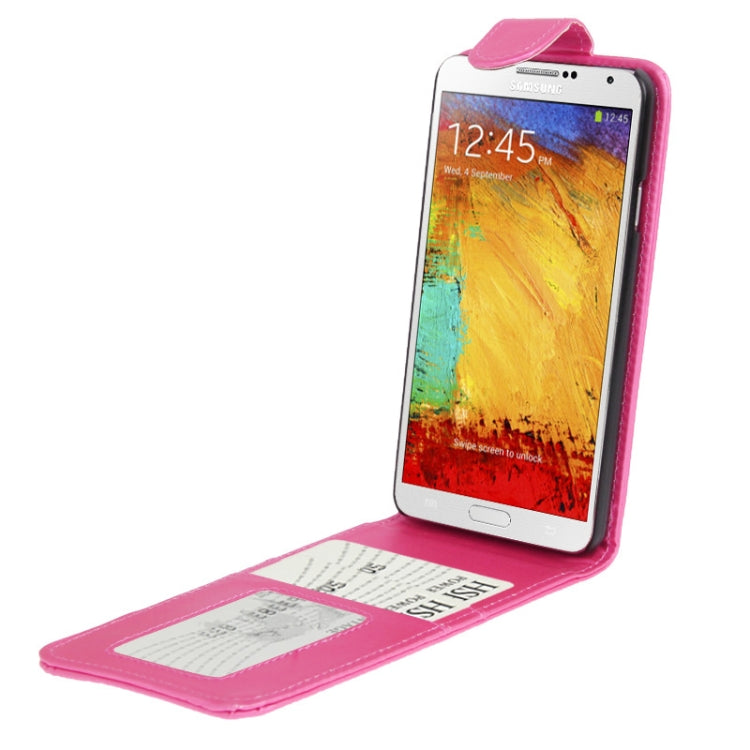 Vertical Flip Leather Case with Credit Card Slot for Galaxy Note III / N9000