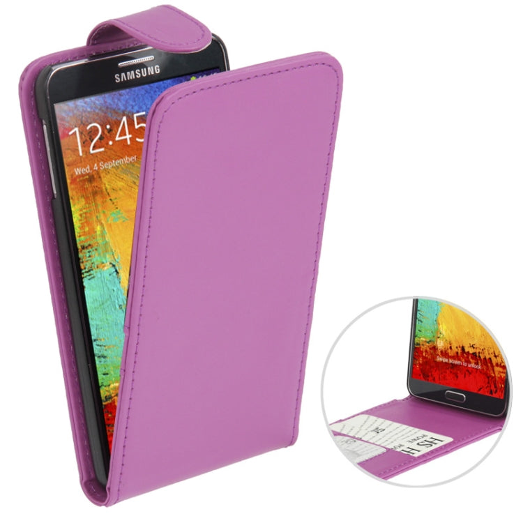 Vertical Flip Leather Case with Credit Card Slot for Galaxy Note III / N9000