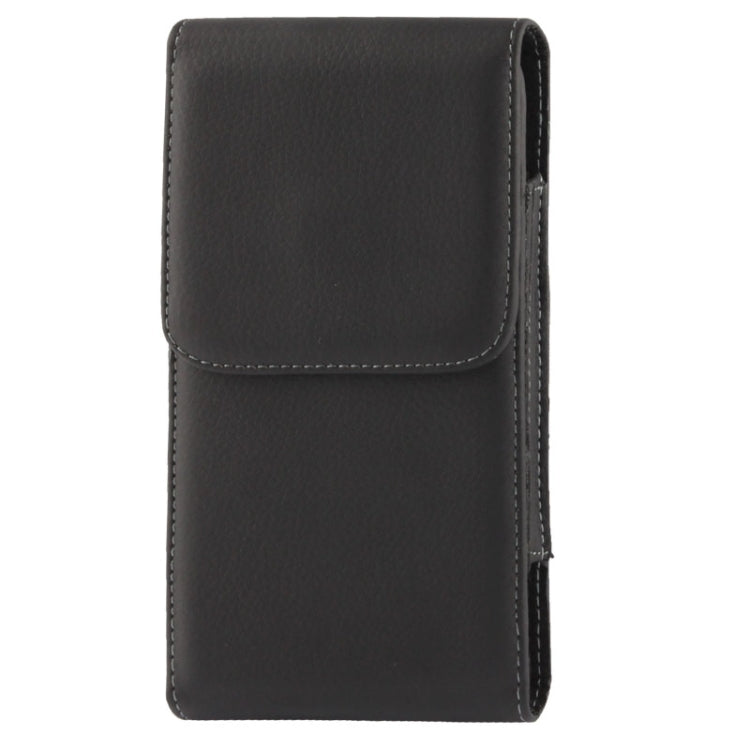 Litchi Texture Vertical Wallet Style Leather Case with Belt Clip for Galaxy Note III / N9000 / N7100(Black)