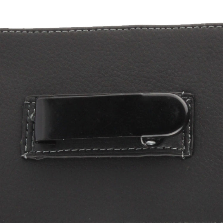 Litchi Texture Vertical Wallet Style Leather Case with Belt Clip for Galaxy Note III / N9000 / N7100(Black)