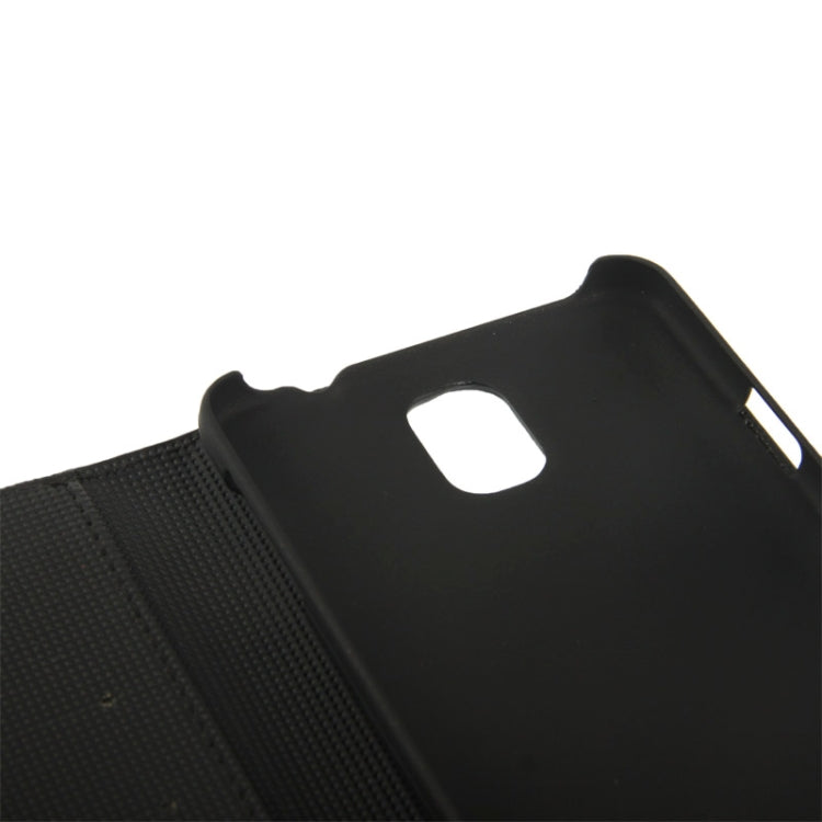 Butterfly Pattern Leather Case with Credit Card Slots & Holder for Galaxy Note III / N9000