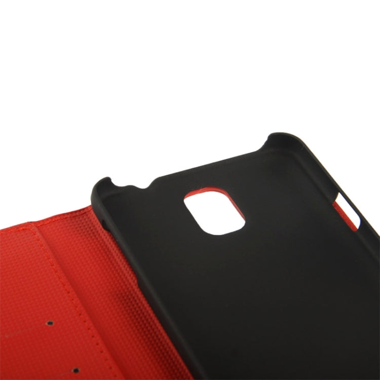 Butterfly Pattern Leather Case with Credit Card Slots & Holder for Galaxy Note III / N9000