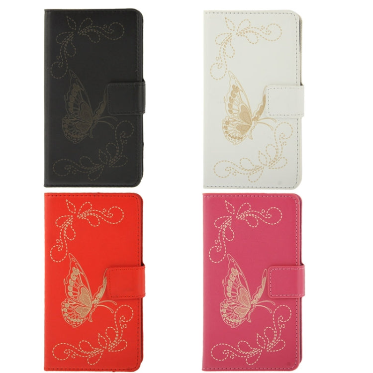 Butterfly Pattern Leather Case with Credit Card Slots & Holder for Galaxy Note III / N9000