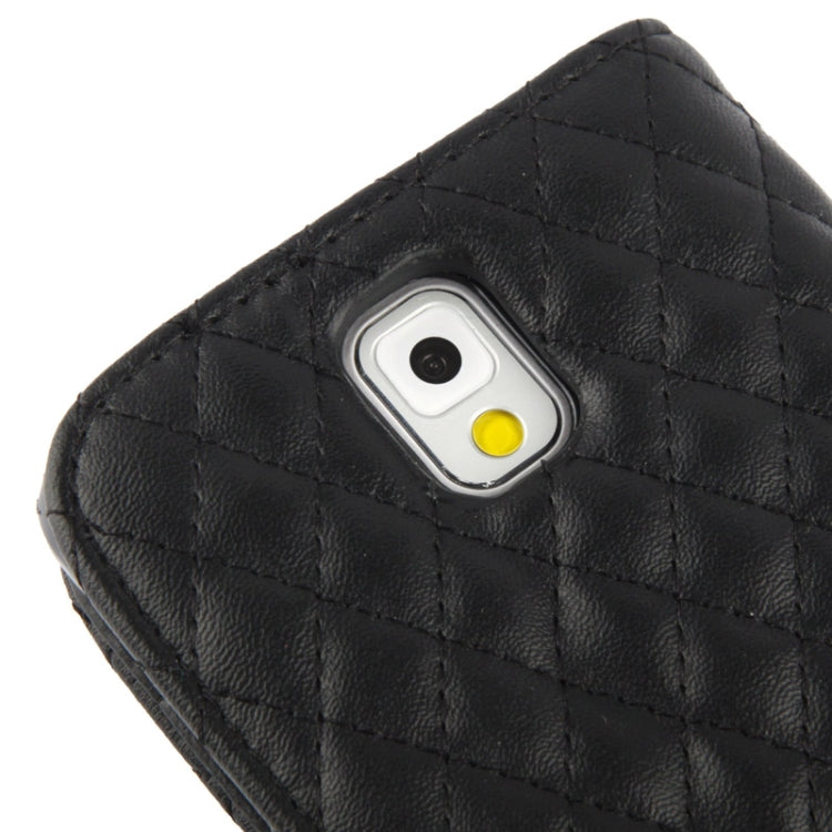 Plaid Texture Leather Case with Credit Card Slot & Holder for Galaxy Note III / N9000