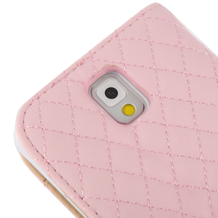 Plaid Texture Leather Case with Credit Card Slot & Holder for Galaxy Note III / N9000