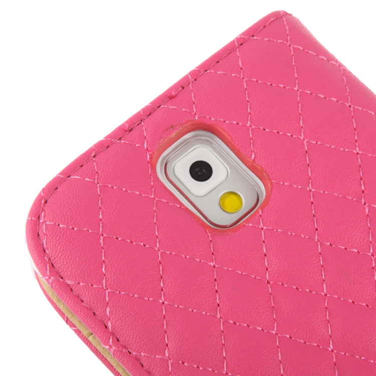 Plaid Texture Leather Case with Credit Card Slot & Holder for Galaxy Note III / N9000