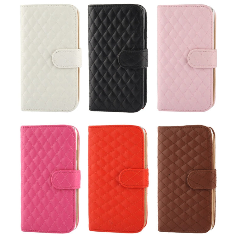 Plaid Texture Leather Case with Credit Card Slot & Holder for Galaxy Note III / N9000