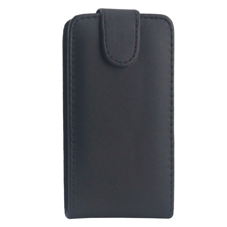 Vertical Flip Magnetic Button PU Leather Case for Galaxy Ace Style LTE / G357F(Black)