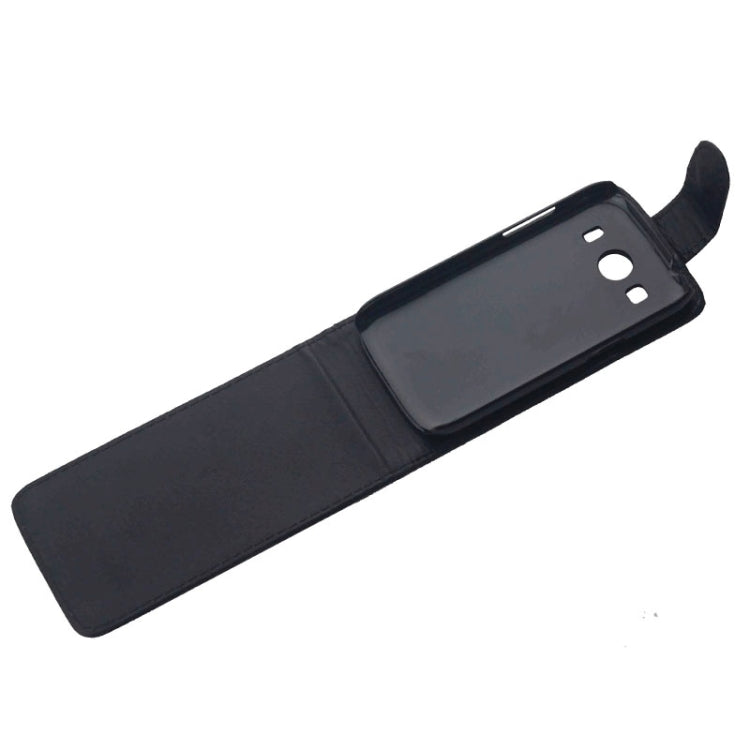 Vertical Flip Magnetic Button PU Leather Case for Galaxy Ace Style LTE / G357F(Black)