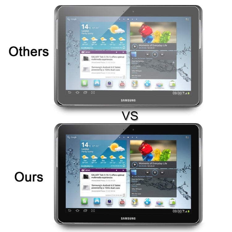 75 PCS 0.4mm 9H+ Surface Hardness 2.5D Tempered Glass Film for Galaxy Tab 2 / P5100