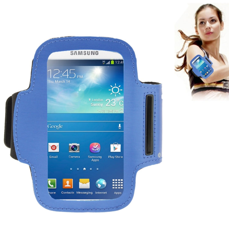 Universal PU Sports Armband Case with Earphone Hole & Key Pocket for Galaxy S IV / i9500 / i9300 / MOTO G