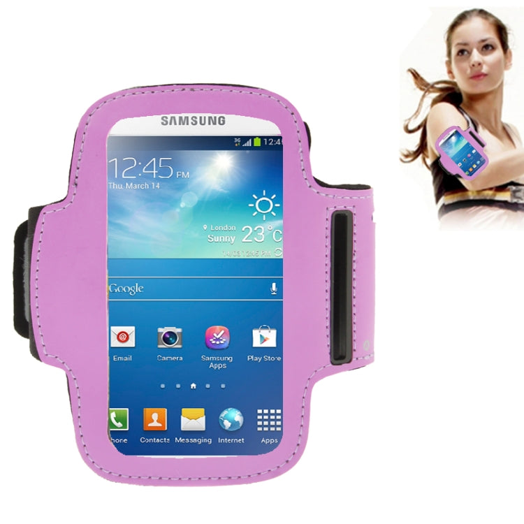 Universal PU Sports Armband Case with Earphone Hole & Key Pocket for Galaxy S IV / i9500 / i9300 / MOTO G
