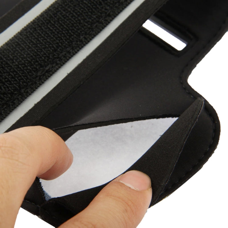 Universal PU Sports Armband Case with Earphone Hole & Key Pocket for Galaxy S IV / i9500 / i9300 / MOTO G
