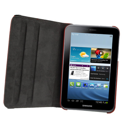 360 Degree Rotation Leather Case with Holder for Galaxy Tab 2 (7.0) / P3100,