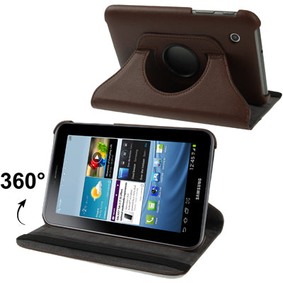 360 Degree Rotation Leather Case with Holder for Galaxy Tab 2 (7.0) / P3100,