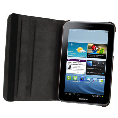 360 Degree Rotation Leather Case with Holder for Galaxy Tab 2 (7.0) / P3100,