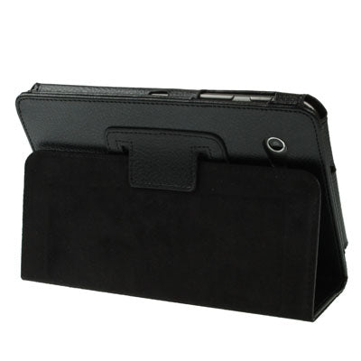Leather Case with Holder for Galaxy Tab 2 (7.0) / P3100, Black(Black)