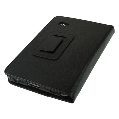 Leather Case with Holder for Galaxy Tab 2 (7.0) / P3100, Black(Black)