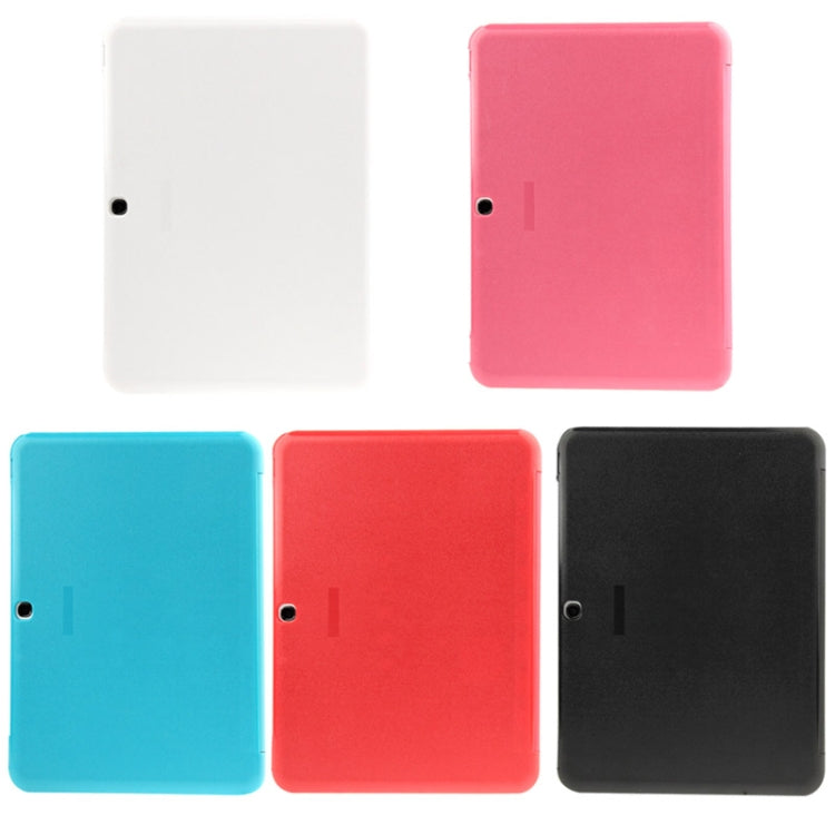 3-folding Litchi Texture Flip Leather Case with Holder for Galaxy Tab 4 10.1 / T530(Red)