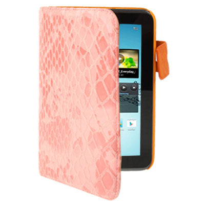 Mesh Texture Flip Leather Case with Credit Card Slots & Holder for Samsung Tab 2 / P3100 / P6200