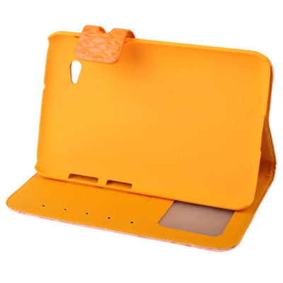 Mesh Texture Flip Leather Case with Credit Card Slots & Holder for Samsung Tab 2 / P3100 / P6200