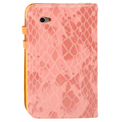 Mesh Texture Flip Leather Case with Credit Card Slots & Holder for Samsung Tab 2 / P3100 / P6200