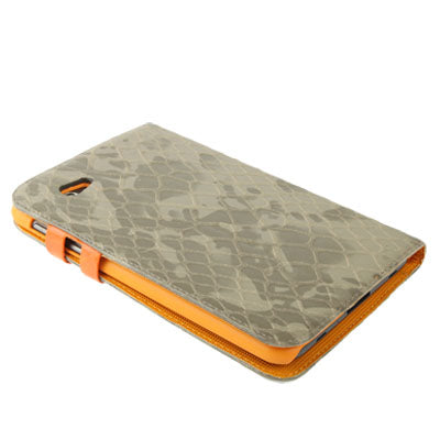 Mesh Texture Flip Leather Case with Credit Card Slots & Holder for Samsung Tab 2 / P3100 / P6200