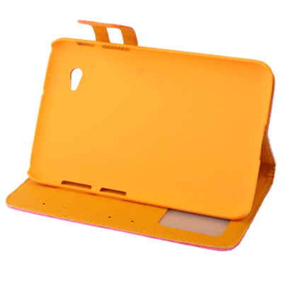 Mesh Texture Flip Leather Case with Credit Card Slots & Holder for Samsung Tab 2 / P3100 / P6200
