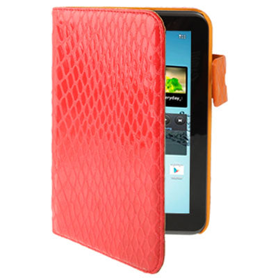 Mesh Texture Flip Leather Case with Credit Card Slots & Holder for Samsung Tab 2 / P3100 / P6200