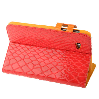 Mesh Texture Flip Leather Case with Credit Card Slots & Holder for Samsung Tab 2 / P3100 / P6200