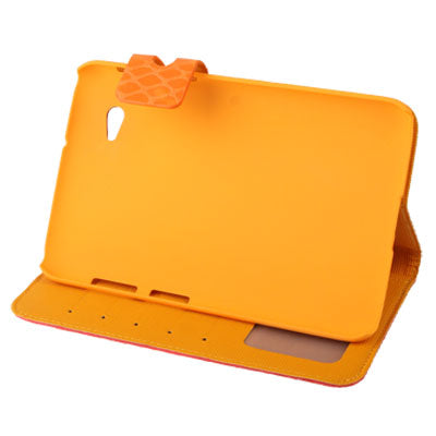 Mesh Texture Flip Leather Case with Credit Card Slots & Holder for Samsung Tab 2 / P3100 / P6200
