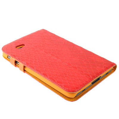 Mesh Texture Flip Leather Case with Credit Card Slots & Holder for Samsung Tab 2 / P3100 / P6200