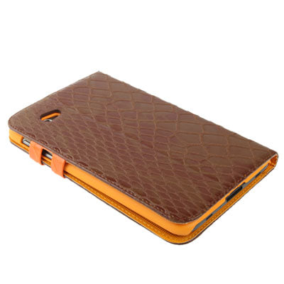 Mesh Texture Flip Leather Case with Credit Card Slots & Holder for Samsung Tab 2 / P3100 / P6200