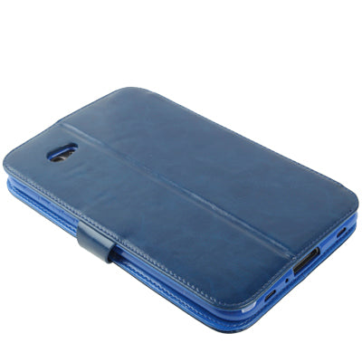 High Quality Crazy Horse Texture Flip Leather Case with Holder & Credit Card Slots for Galaxy Tab P3100 / P3110 / P6200 / P6210