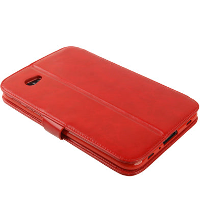 High Quality Crazy Horse Texture Flip Leather Case with Holder & Credit Card Slots for Galaxy Tab P3100 / P3110 / P6200 / P6210
