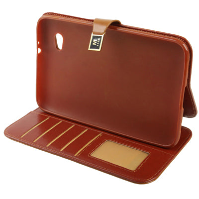 High Quality Crazy Horse Texture Flip Leather Case with Holder & Credit Card Slots for Galaxy Tab P3100 / P3110 / P6200 / P6210